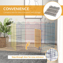 Recinto per Cani 6 Pannelli Ø120x60 cm in Metallo Multicolore