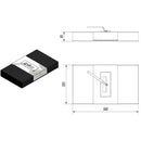 Camino a Bioetanolo da Tavolo 59x35 cm Flig Charleston