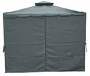 Gazebo da Giardino in Metallo 3x3m Soriani Tangeri Grigio
