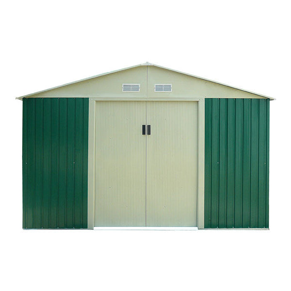 online Gartenbox aus grünem Blech zur Aufbewahrung von Werkzeugen H205x311x411cm Taddei Pert XXL