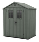 Casetta da Giardino Porta Attrezzi 190x122x221 cmin Evotech+ Keter Darwin 6x4 Verde