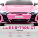 Macchina Elettrica per Bambini Licenza Audi RS 12V con Telecomando Rosa  