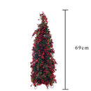 Cono Decorativo H69 cm con Bacche