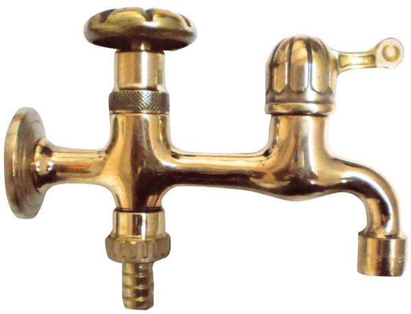 online Doppelhahn für Gartenbrunnen aus Morelli Double Brass