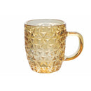 Set 6 Tazzine da Caffè Ø6x7 cm in Vetro Colorato Trasparente VdE Tivoli 1996 Geometrie