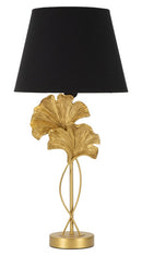 Lampada da Tavolo Flow 30x63x30 cm in Ferro Oro/Nero
