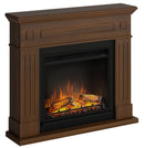 Camino Elettrico da Pavimento Effetto Fiamma 1500W Tagu Larsen Noce Pregiato