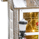 Casina con Luci H26 cm in Legno e Plastica