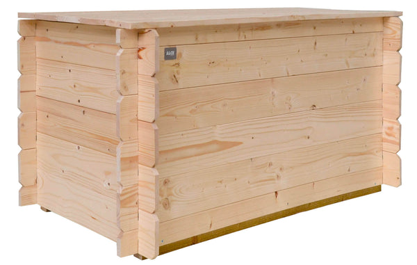 online Outdoor-Truhe 130x60xh56 cm Jupiter aus natürlichem Tannenholz