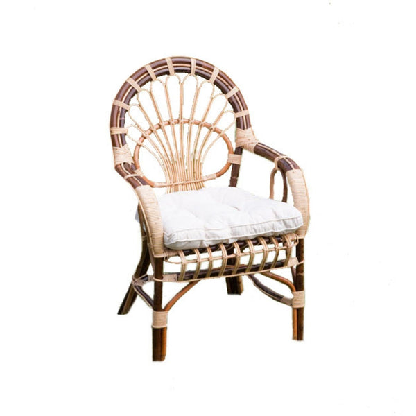 Rattan Gartensessel mit Kissen 62x65H44/62/90cm Adami Sole sconto