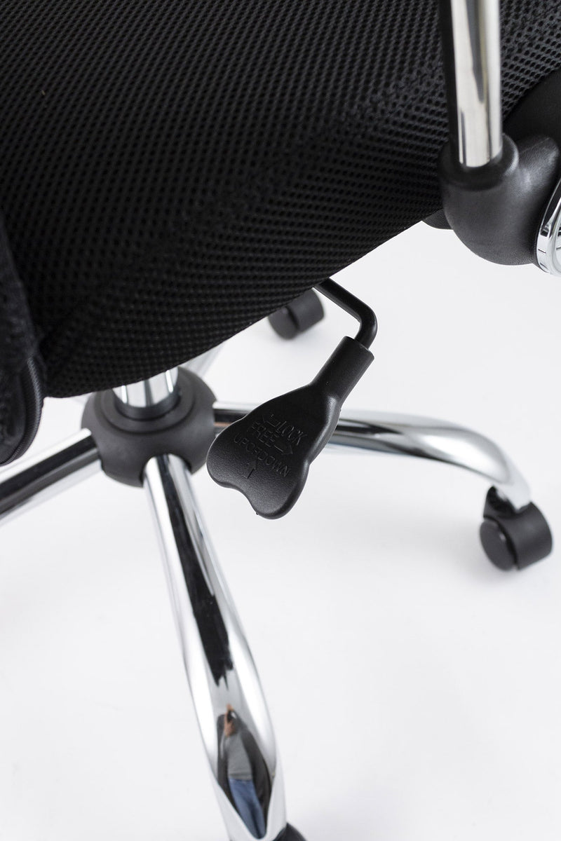 Sedia Poltrona Direzionale in Tessuto da Ufficio Soriani Nera