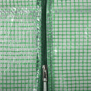 Serra da Giardino 4 Ripiani 141x72x191 cm in Acciaio e Plastica PE Verde