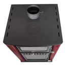 Stufa a Legna con Forno 62x59xH102 cm 27,6Kw Elsa Rossa