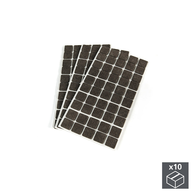 Feltrini Adesivi per Mobile Quadrati 20 x 20 mm 1.500 Pezzi Emuca