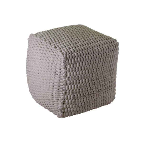 online Pouf Quadrato 43x43xh43 cm in Tessuto Bianco