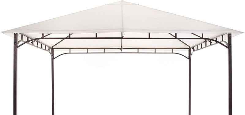 Gazebo da Giardino 3x2 m in Ferro Rodi Ecrù