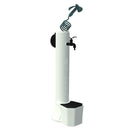 Fontana da Giardino con Rubinetto Secchiello e Tubo Flessibile a Scomparsa Sined Tritone Pro Bianco
