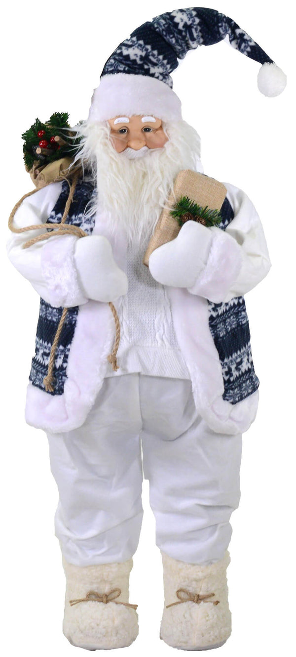 prezzo Weihnachtsmann Marionette H100 cm Adami Weiß und Blau