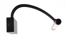 Lampada da parete per quadri Mirror in Metallo Finelli Nero