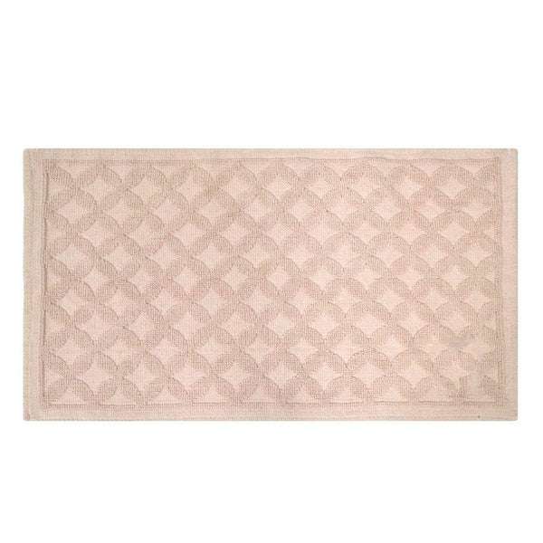 Tappeto Bagno Design Rombi 50x90 cm in Cotone Rosa prezzo