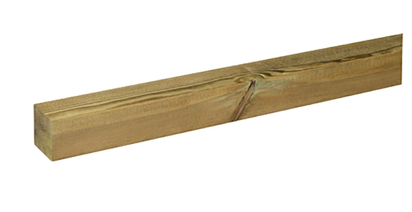 Confezione 4 Pezzi Palo Quadrato 7x7x200 cm in Legno di Pino Impregnato sconto