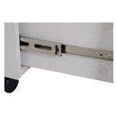 Cassettiera Portadocumenti da Ufficio in Legno 2 Cassetti per A4 Chiusura di Sicurezza  Bianca