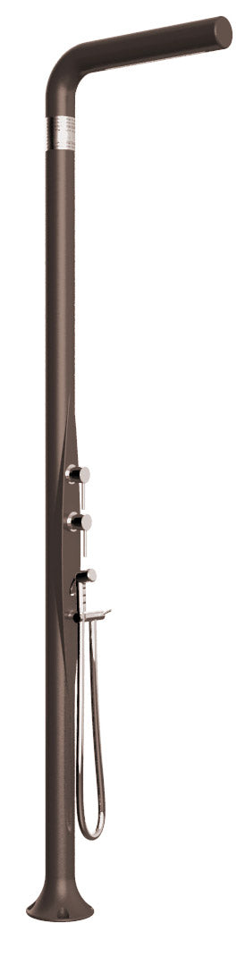 prezzo Doccia da Esterno Giardino Miscelatore Deviatore e Doccetta Mobile Arkema Funny Yang Dove Grey