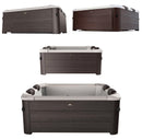 Vasca Idromassaggio da Esterno Spa Riscaldata 160x160x65 cm 6 Posti Wi-Fi Tribeca Smart