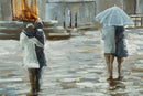 Dipinto Sut Tela Old City 120x3,7x80 cm in Alluminio Legno e Canvas