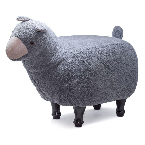prezzo Hocker Pouf Fußstütze für Kinder 68x35x38-53 cm Lama Grey Divina Home