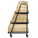 Mobile  Buster 37,5x48x75,5 h cm in Metallo Nero