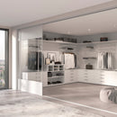 Kit per Fissaggio Mensole 330 mm in Acciaio Emuca Bianco