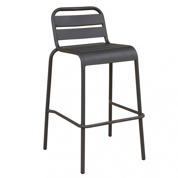 Vega Hoher Hocker 50 x 51 x 95 h cm aus grauem Stahl acquista