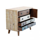 Mobile Damon 90x40x75 h cm in Legno Multicolor