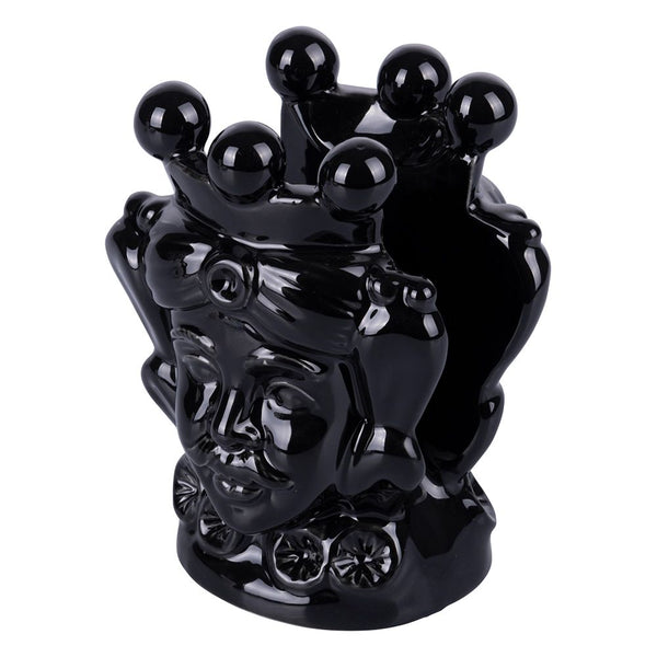 online Porta Salviette Testa di Moro 10,6x9,6x13,6 cm in Ceramica VdE Tivoli 1996 Sicilia