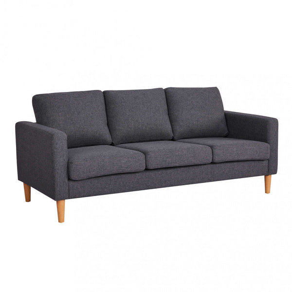 Ramsey 3-Sitzer-Sofa 180 x 73 x 82 h cm in dunkelgrauem Stoff prezzo