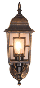 Applique da Esterno Attacco E27 in Alluminio Ruggine 