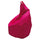 Bequemer Sitzsack-Sessel aus fuchsiafarbenem Fadi-Nylon