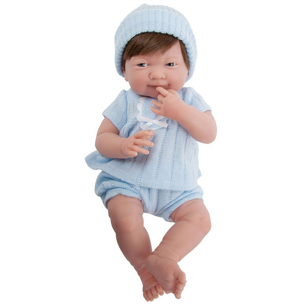 sconto Baby-Neugeborenen-Puppe mit blauem Schlafanzug 38 cm JC Toys