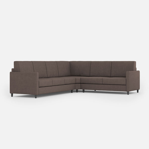 online Divano Angolare 6 Posti 281x241x85 cm Karay in Tessuto Talpa