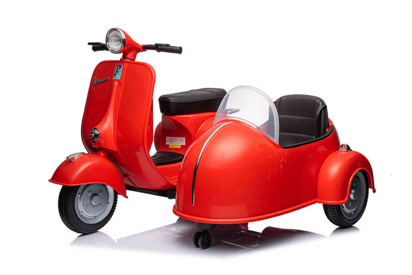Moto Elettrica per Bambini Licenza Piaggio Vespa Sidecar 12V Rosso acquista