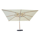 Ombrellone da Giardino Decentrato 3x4m Roma Wood beige