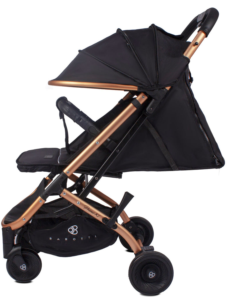 Passeggino Trolley Pieghevole per Bambini Barotti Primo XL Nero/Oro Rosa