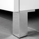 Kit 4 Piedini per Mobile H10 cm un Plastica Emuca Grigio Metallizzato