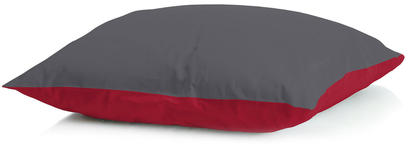 Guanciale in Piuma D'Oca con Federa Duoubleface Bordeaux/Grigio Scuro