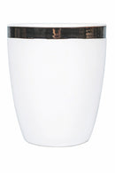 Set 6 Bicchieri per Acqua in Gres 330 ml Villa d'Este Home Tivoli Bianco Naima