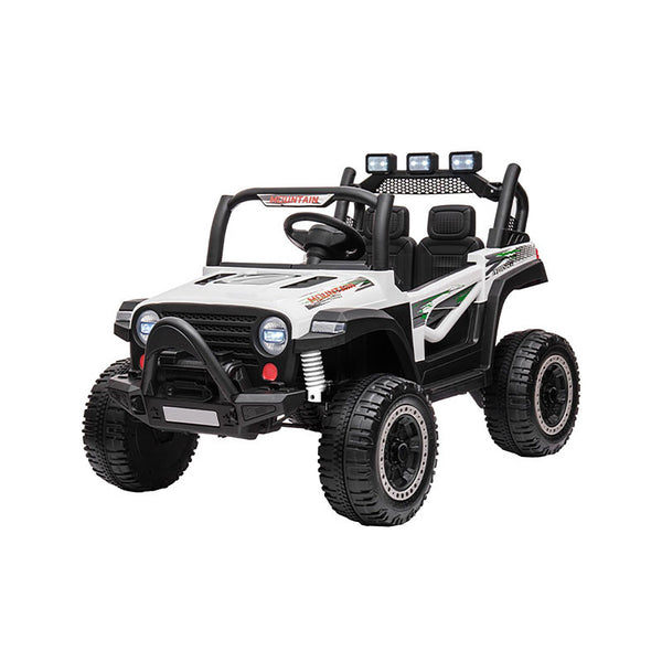 Macchina Elettrica per Bambini 12V Fuoristrada Offroad Mountain Bianco acquista