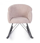 Poltrona Soggiorno 86x62x72 cm Sibilla in Bouclè Rosa