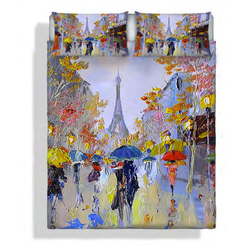 Copripiumino con stampa sul Sacco e Federe Matrimoniale