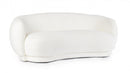 Divano 2 Posti 191x93x73 cm Tecla in Bouclè Bianco